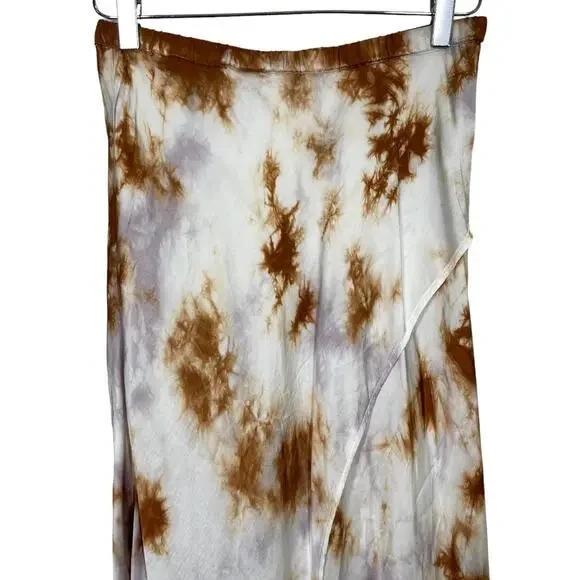YFB Young Fabulous Broke Leyland Midi Skirt XS Tie Dye Slit Boho Thistle Cosmic - Picture 4 of 9